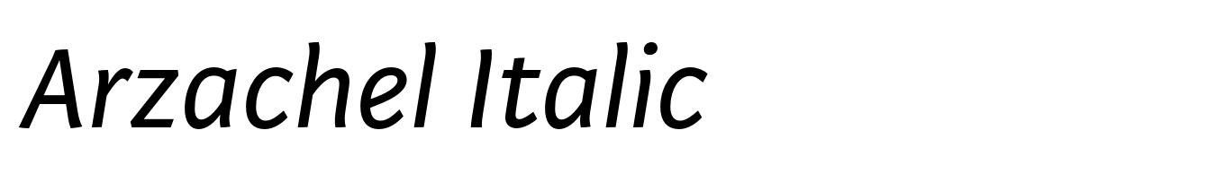 Arzachel Italic